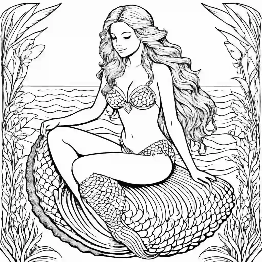 Mermaids_Mermaid sitting on a Shell_8220.webp